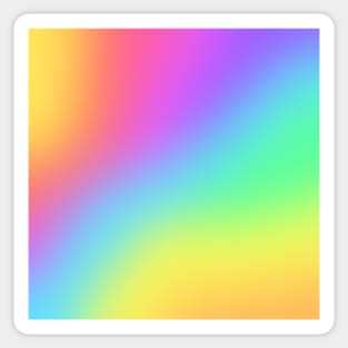 Bright Rainbow Gradient Design Sticker